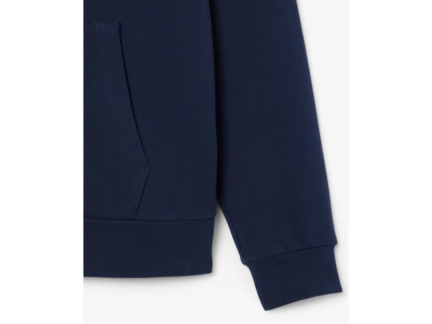 Мужское худи Lacoste Zip-Up Fleece, цвет: Синий — фото 8