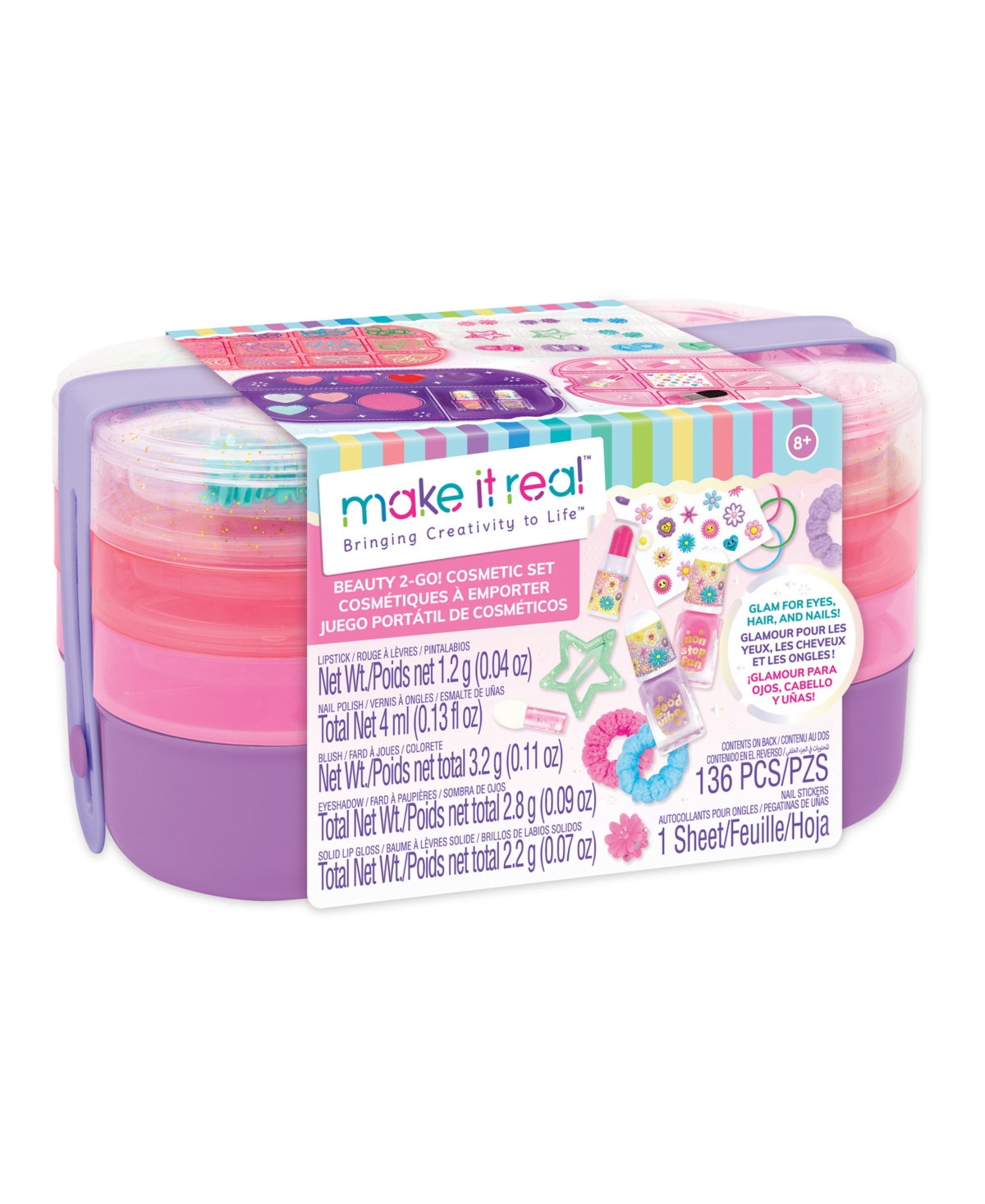 Make It Real Beauty 2-go Cosmetic Set In Multi