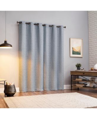 Servana Abstract Magnetic Closure 100% Blackout Grommet Curtain Panel Pair