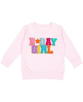 Baby Girls Birthday Patch Sweatshirt