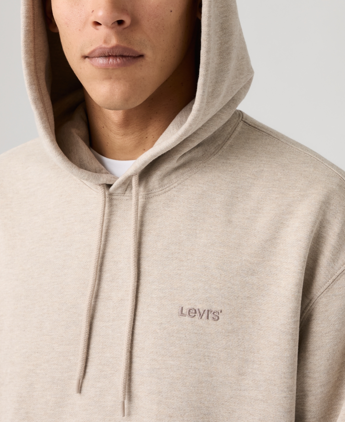 Levi's Men's Logo Graphic Hoodie In Neutral