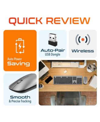 K100 Ergonomic Wireless Keyboard & Mouse Set (DKMK100-WB)