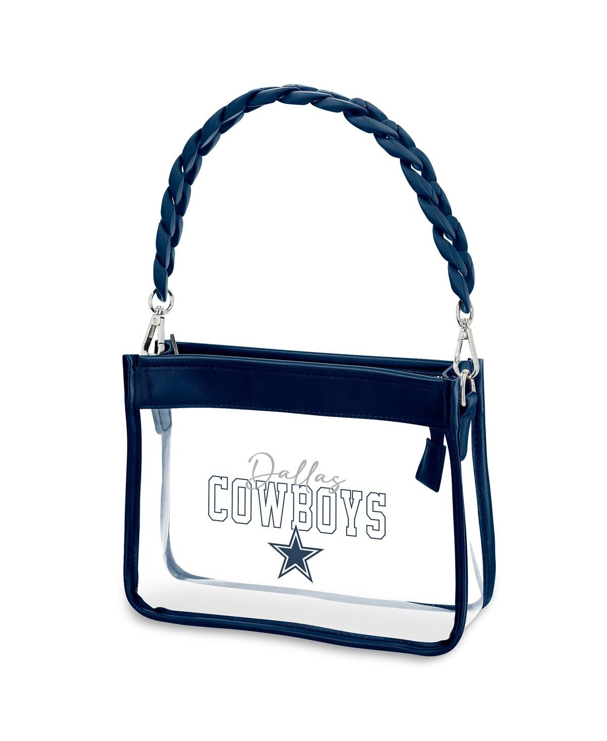 Wear By Erin Andrews Dallas Cowboys Plastic Chain Mini Crossbody In Transparent