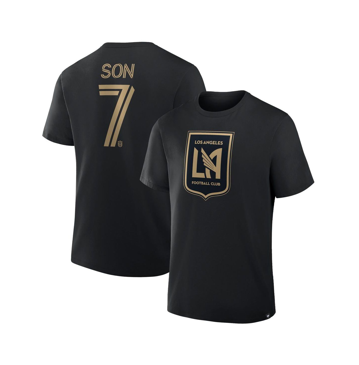 Мужская футболка Fanatics Son Heung-Min Black Lafc Name & Number — фото 1