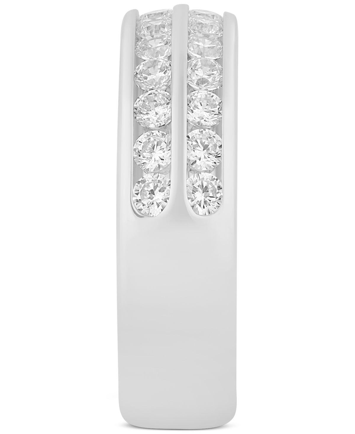 Macy's Lab Grown Diamond Ring (1 Ct. T.w.) In 14k White Or Yellow Gold In White