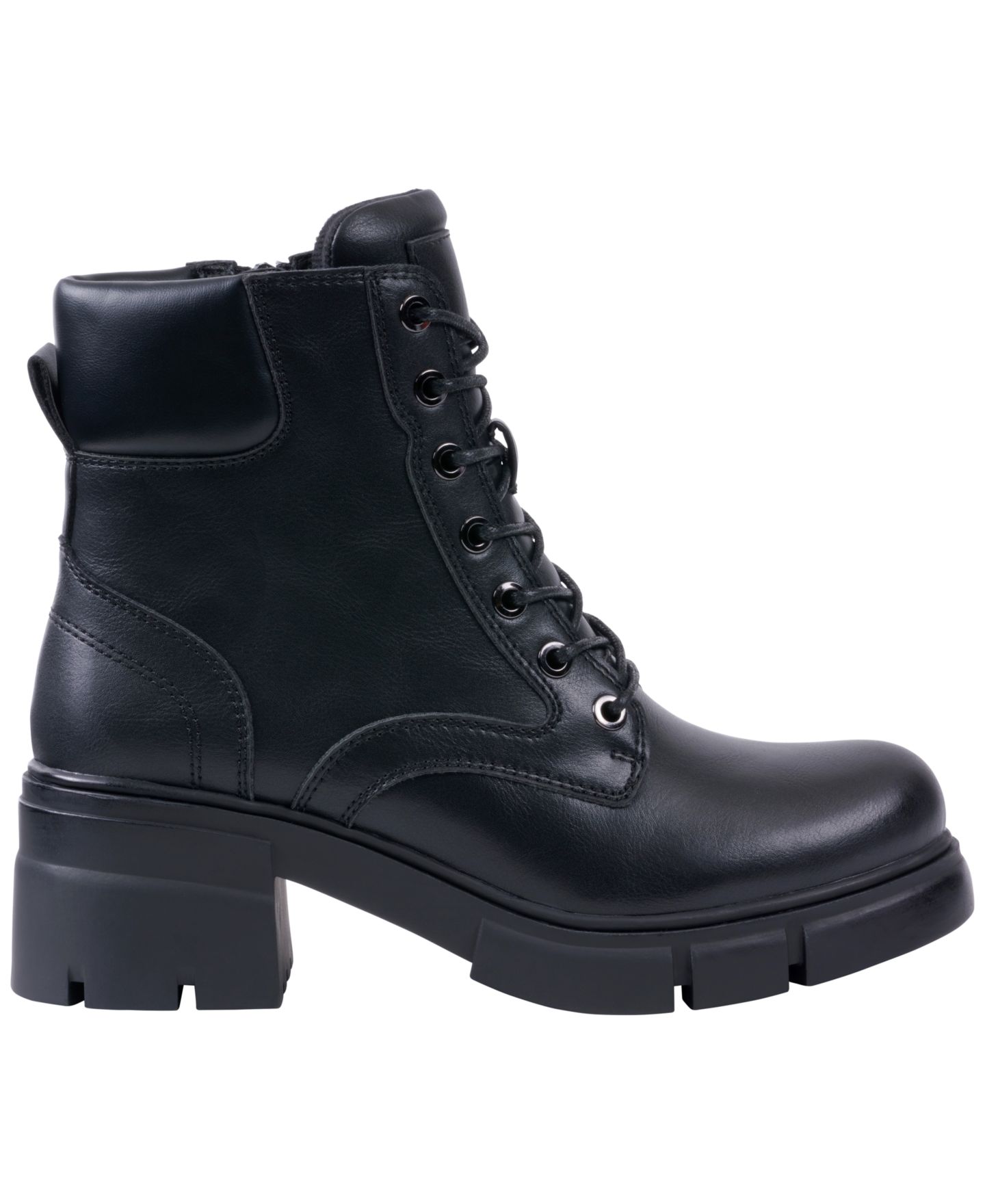 Женские ботинки GC Shoes Marley Lug Sole Lace Up Combat Booties, цвет: Чёрный — фото 2