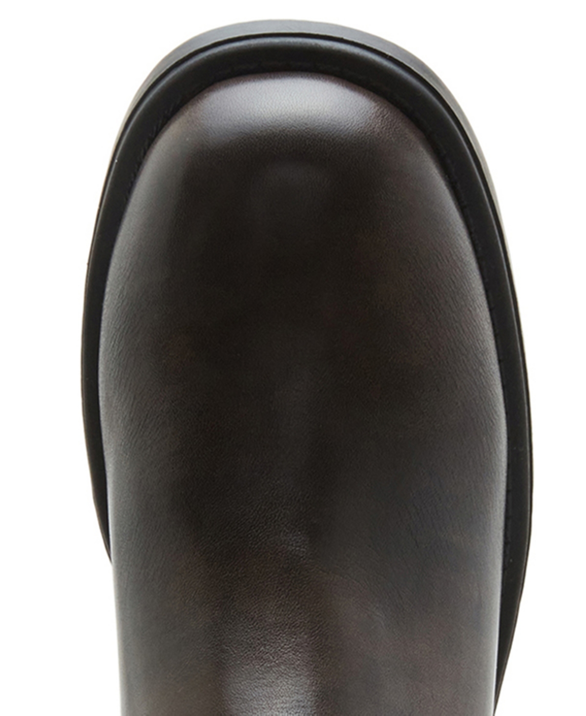 Madden Girl Women's Clarraa Buckled Knee-high Moto Boots In Brown
