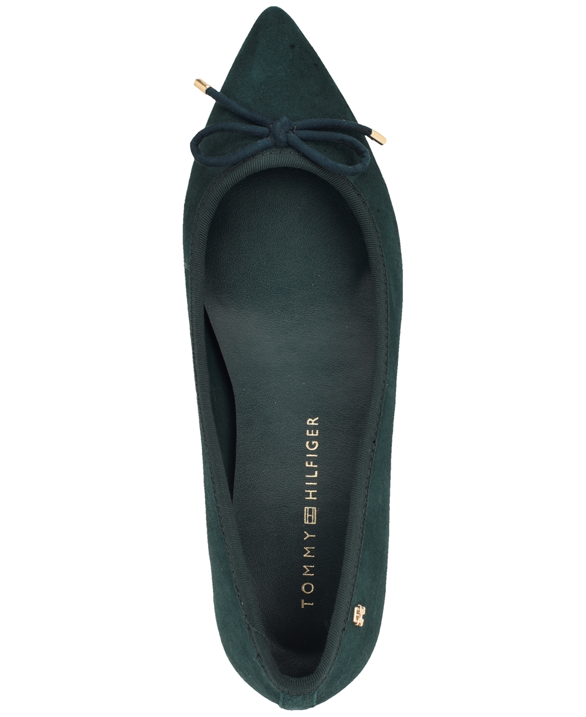 Tommy Hilfiger Women's Kimio Pointed Toe Slip-on Ballet Flats In Green
