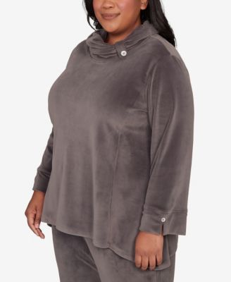 Plus Size Calm Luxe Cowl Neck Top