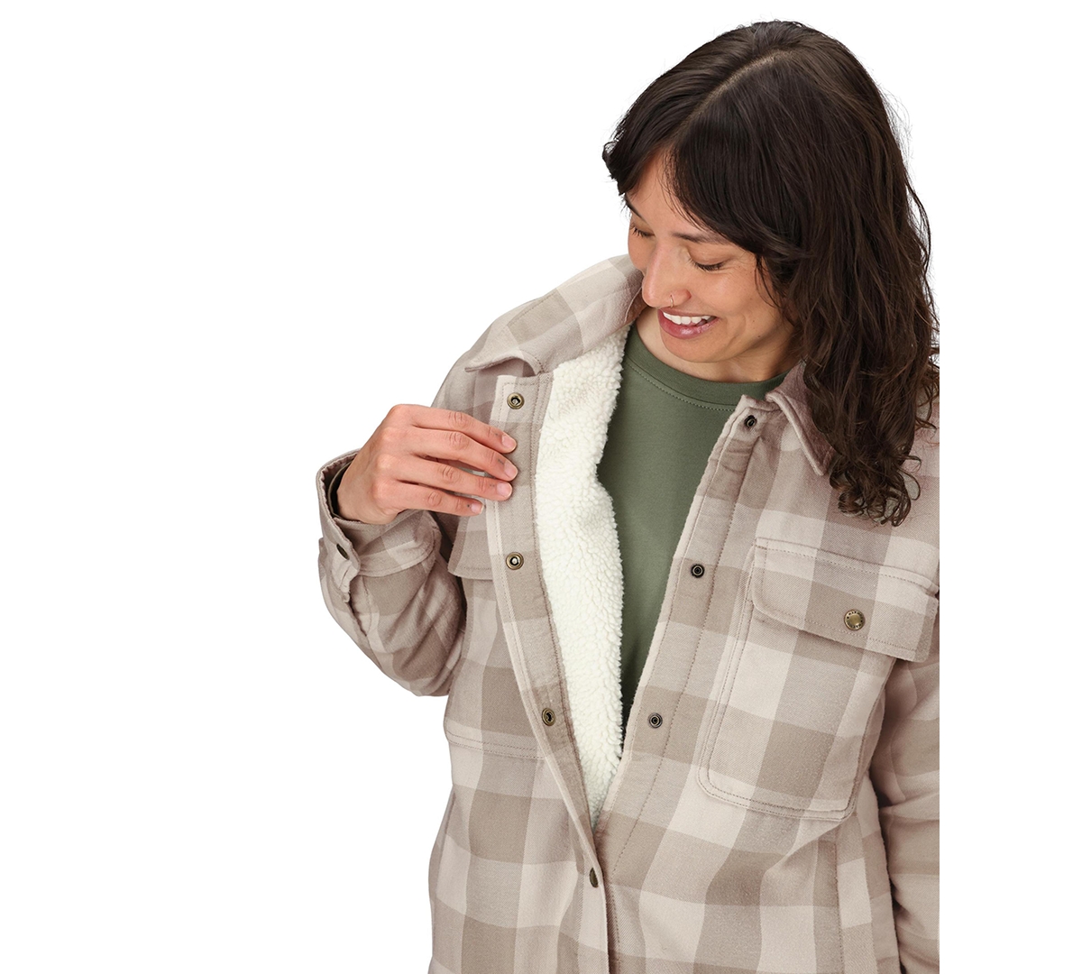 Marmot Women's Ridgefield Sherpa Lined Flannel Coat