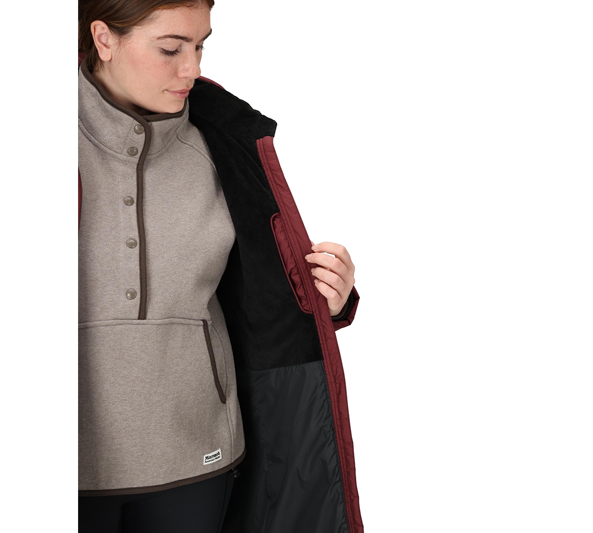 Marmot Women's Montreaux Winter Coat In Red
