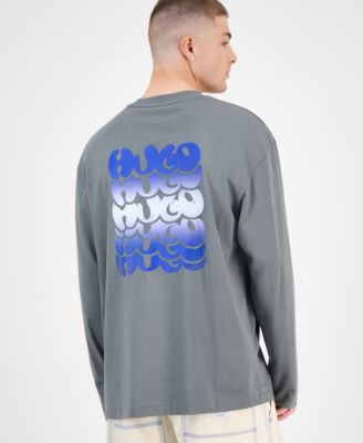 Men's Nifting Logo-Graphic Long-Sleeve Cotton T-Shirt