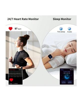 Smart Watch, 2024 Fitness Tracker Watch For Men Women, 1.69'' Touch Smartwatch Fitness Watch With Heart Rate Monitor/Pedometer/Sleep Monitor, 25 Sports Waterproof Activity Tracker