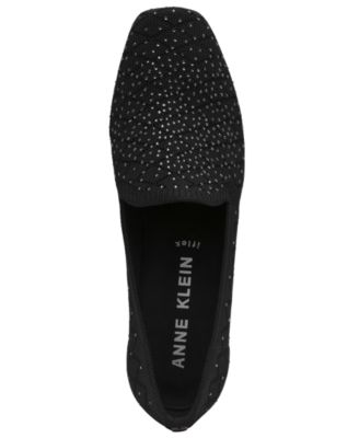 Anne Klein Women's Wendell-C Rhinestone Wedge Loafers