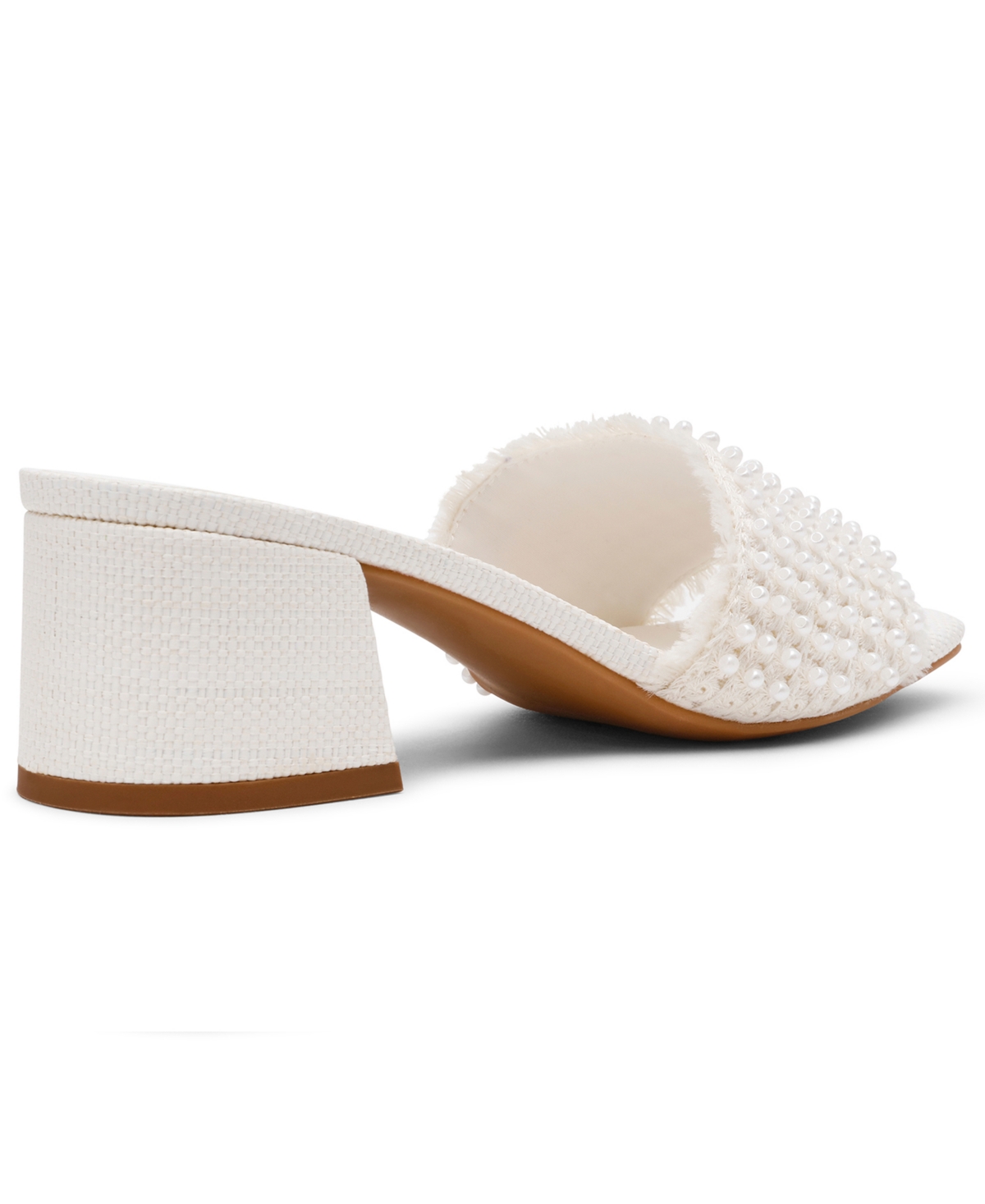 Anne Klein Women's Dolls-p Block Heel Sandals In White