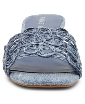 Women's Flores Block Heel Raffia Dress Sandals