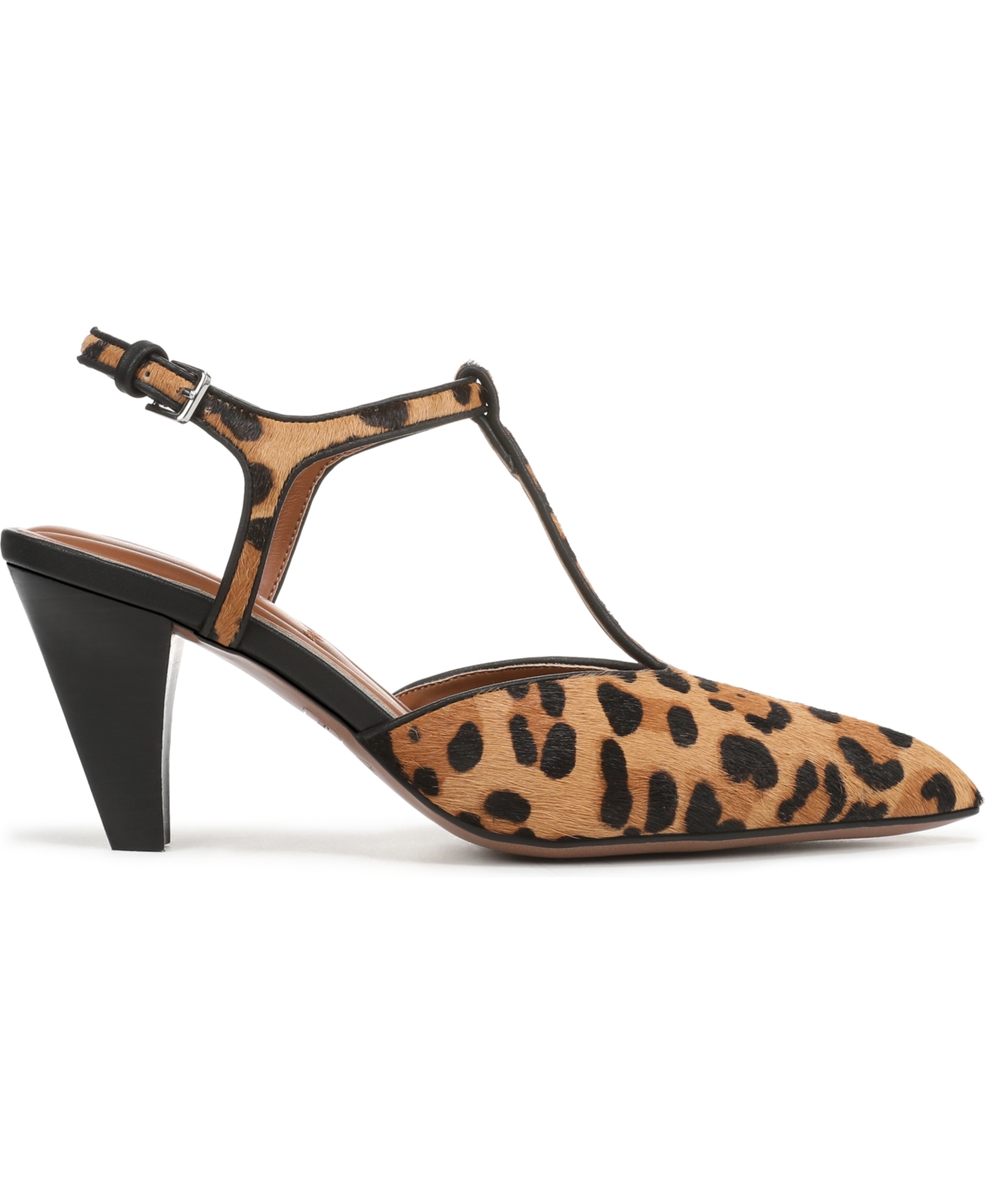 Franco Sarto Ovett Pointed Toe T-strap Pump In Brown
