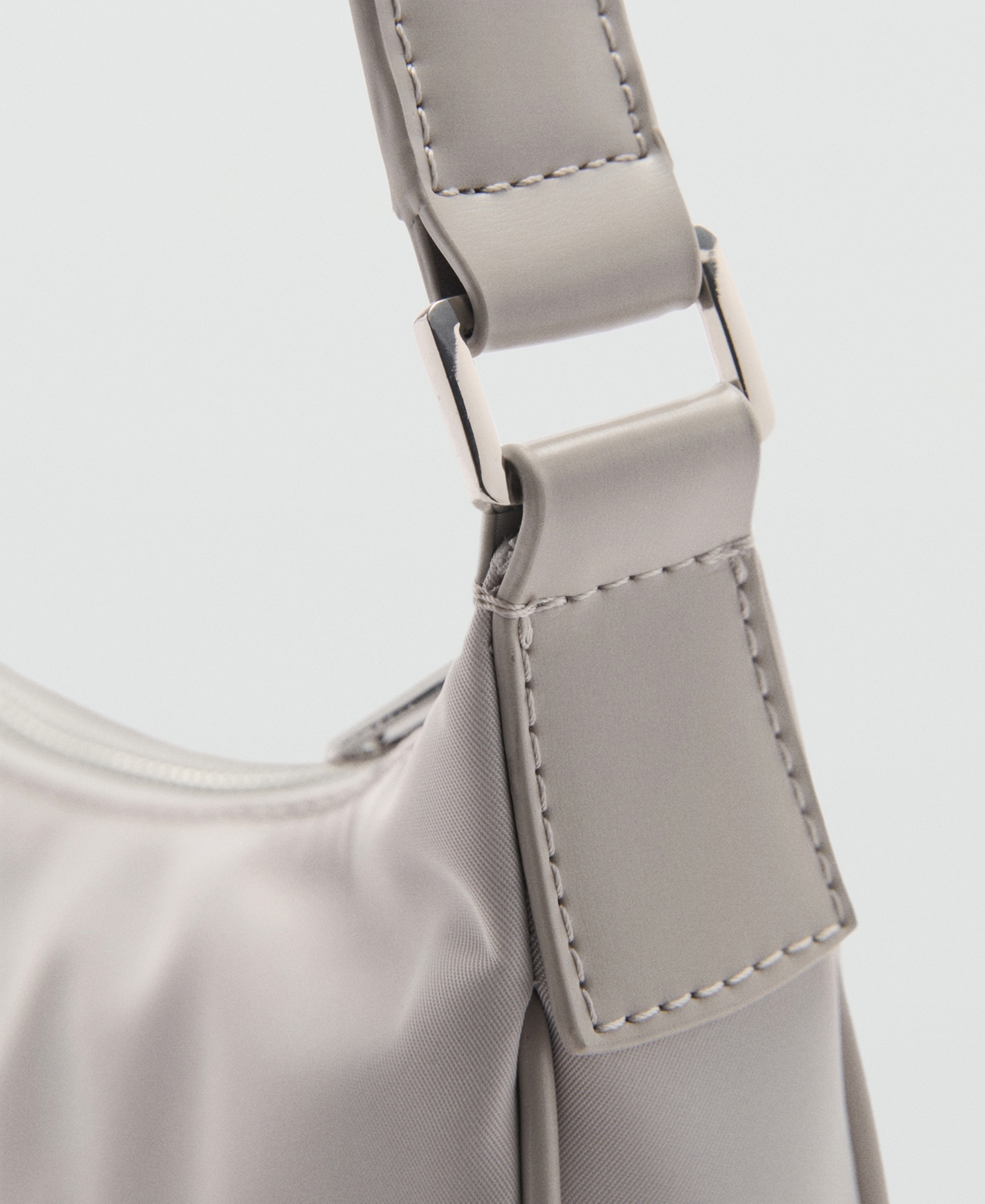 Mango Women's Small Nylon Shoulder Bag In Gray