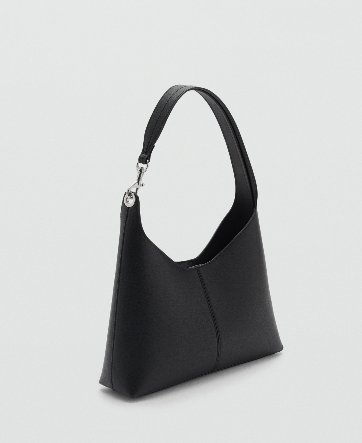 Mango Women's Metallic Detail Shopper Bag In Black