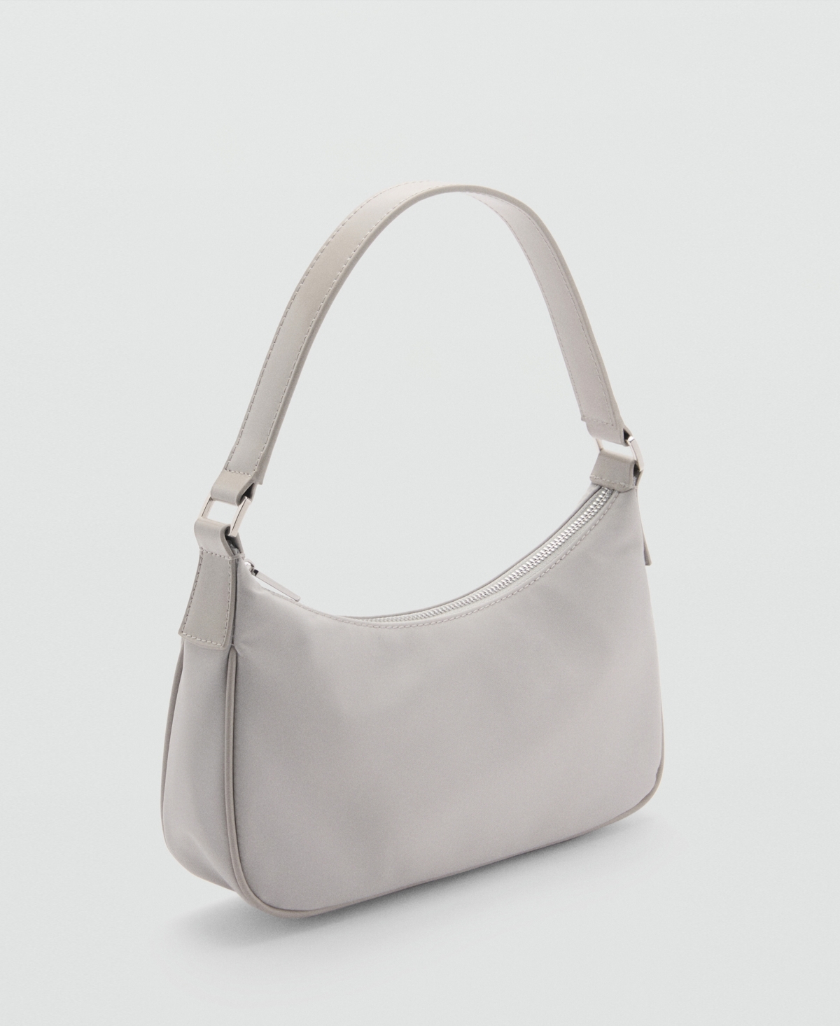 Mango Women's Small Nylon Shoulder Bag In Gray