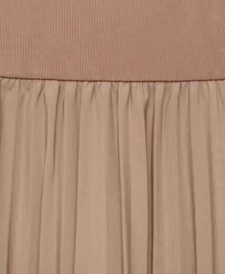 Women's Combined Pleated Dress