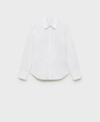 Women's Slim-Fit Poplin Shirt