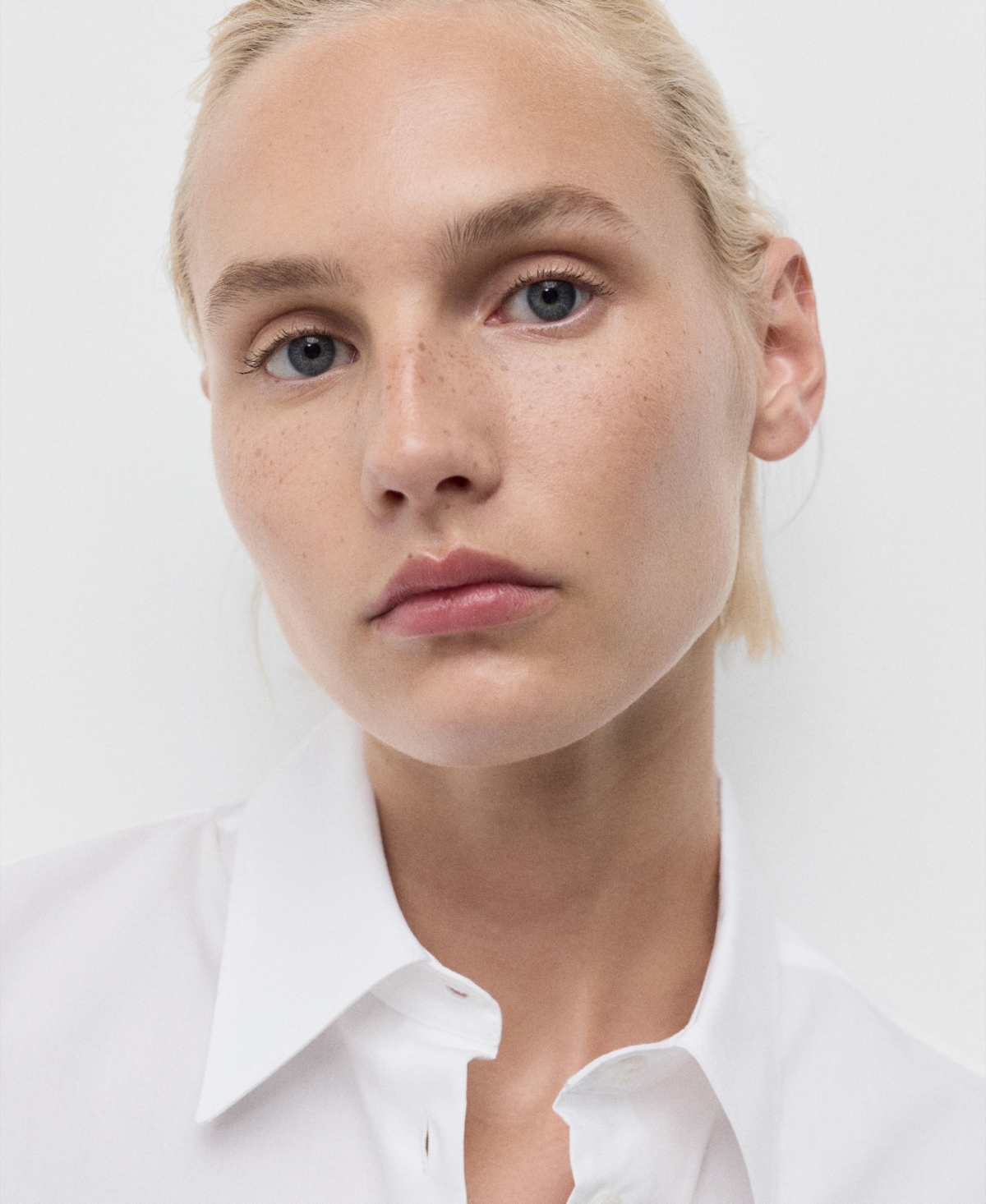 Mango Regular Fit Woven Shirt In White