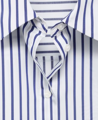 Women's Striped Cropped Shirt