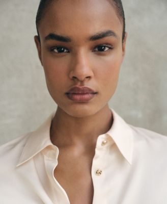 Women's Satin Finish Flowy Shirt