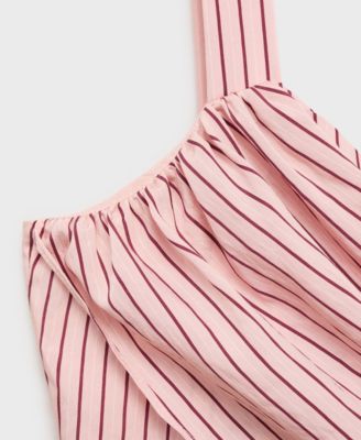 Women's Striped Wrap Dress