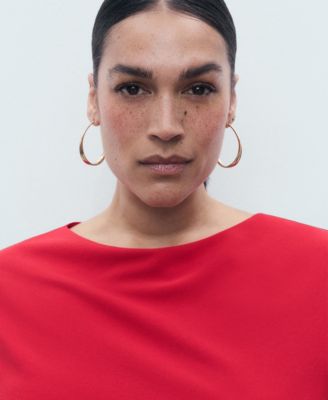 Women's Ruched Midi Dress