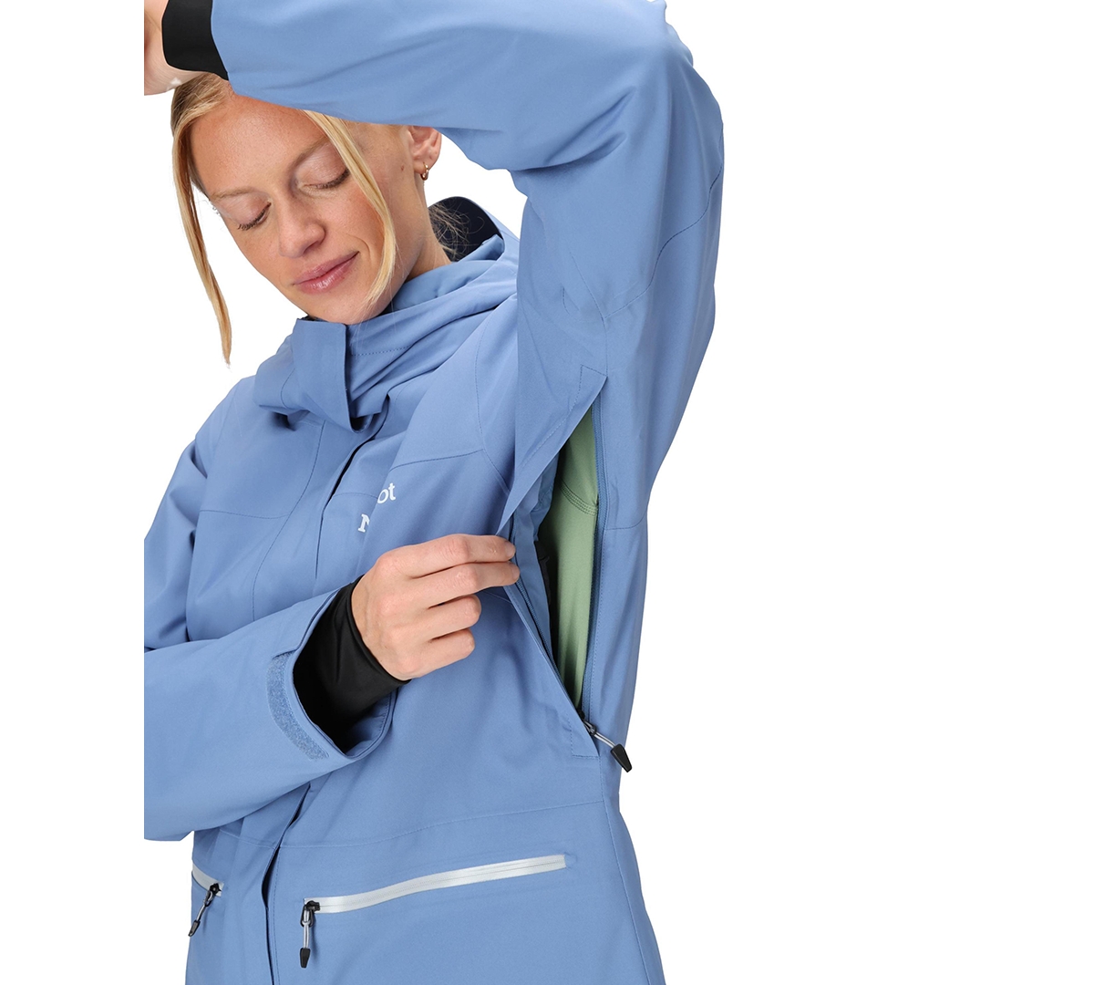 Marmot Women's Insulated Refuge Ski Jacket In Blue