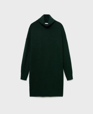 Women's Short Knitted Turtleneck Dress