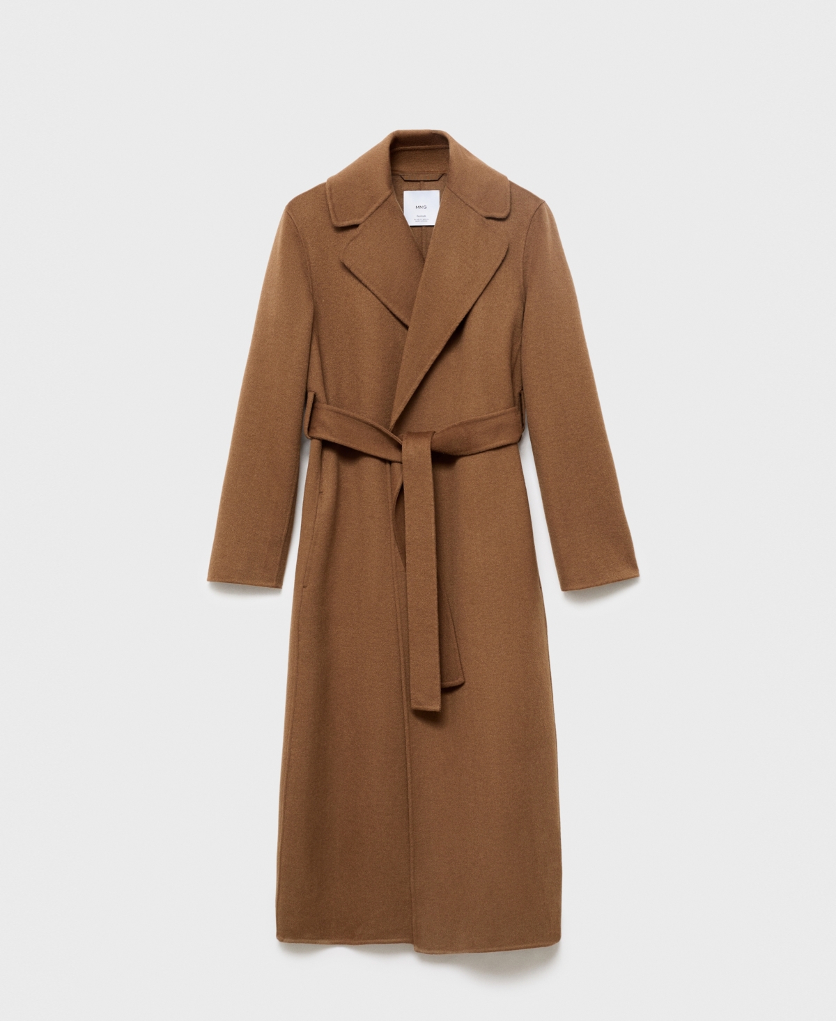 Mango Manteau Marron Moyen - Femme - Xxl -  In Brown
