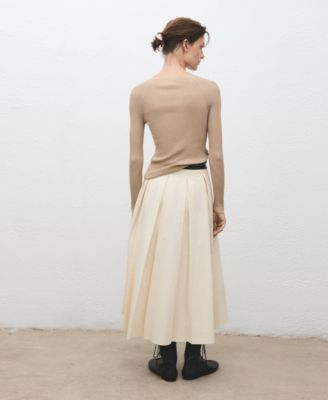 Women's V-Neck Ribbed Knit Sweater