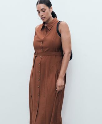 Women's Belt Shirt Dress