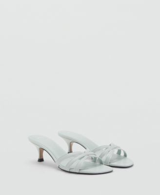 MANGO - Women's Strappy Kitten Heel Sandals