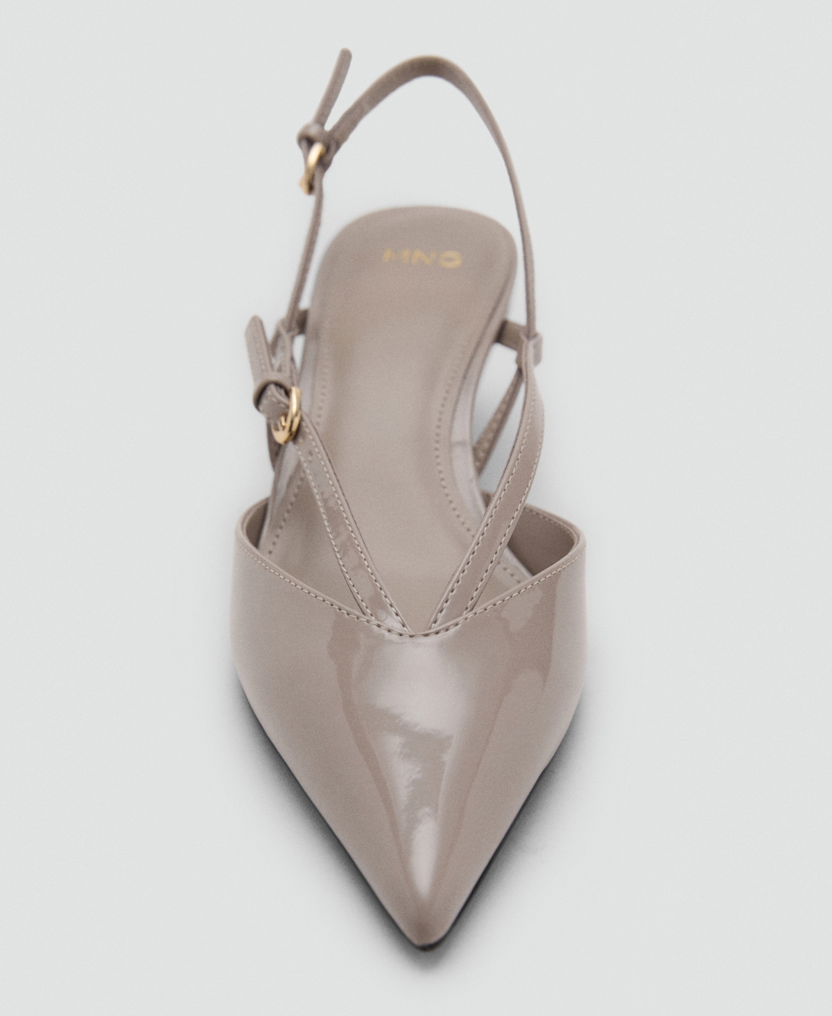 Mango Women's Kitten-heeled Strappy Shoes In Gray