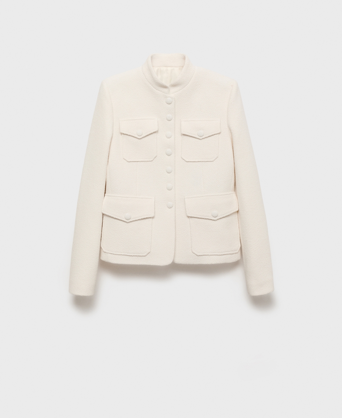 Mango Women's Pockets Boucle Jacket