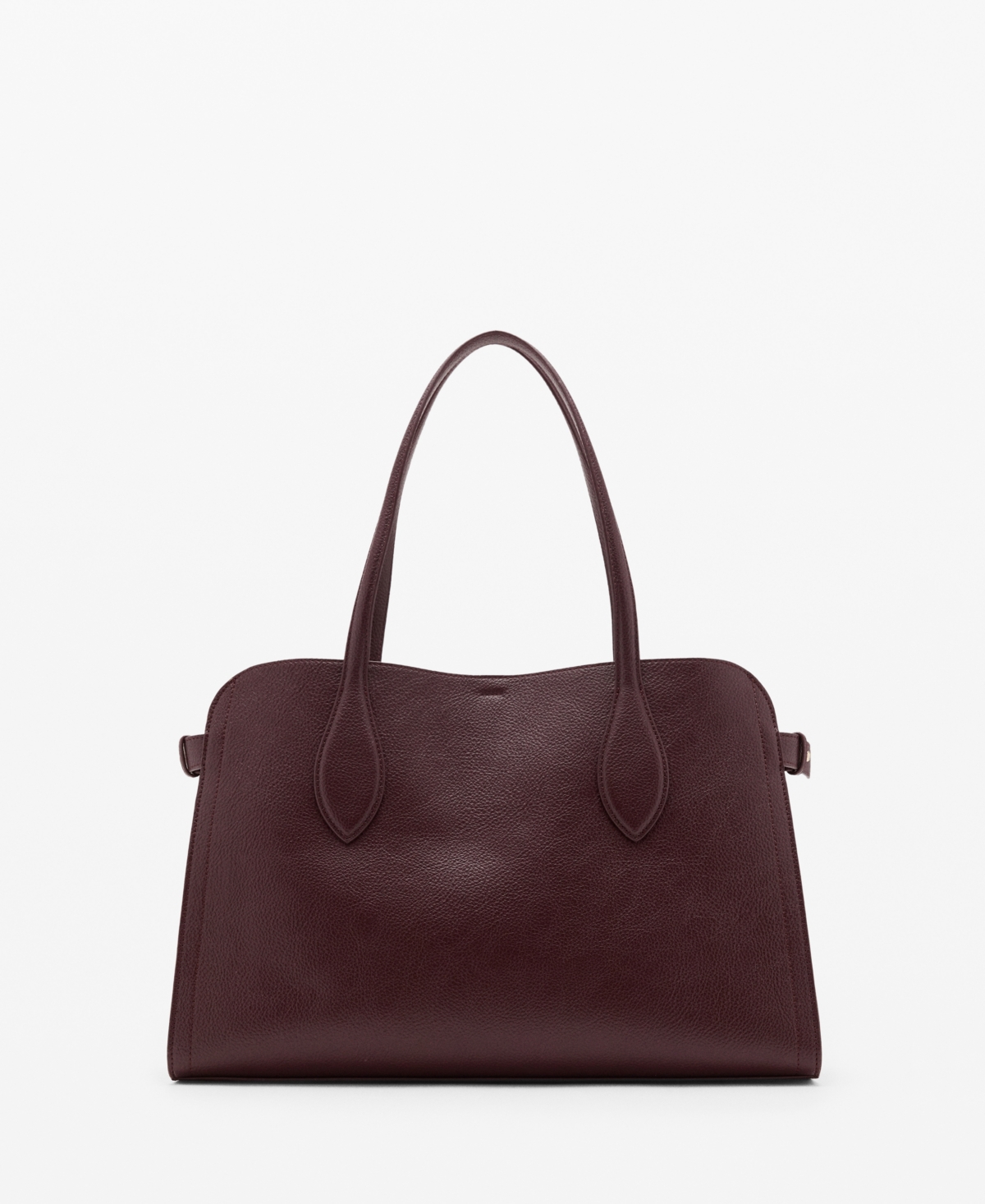 Mango Women's Pebbled Leather Effect Medium Bag