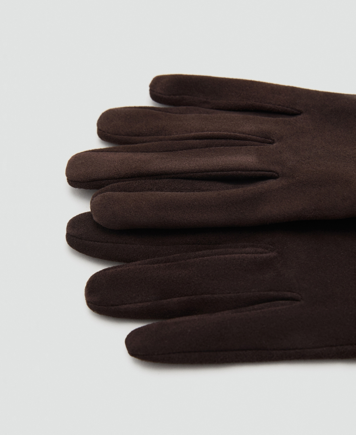 Mango Women's Long Suede Leather Gloves