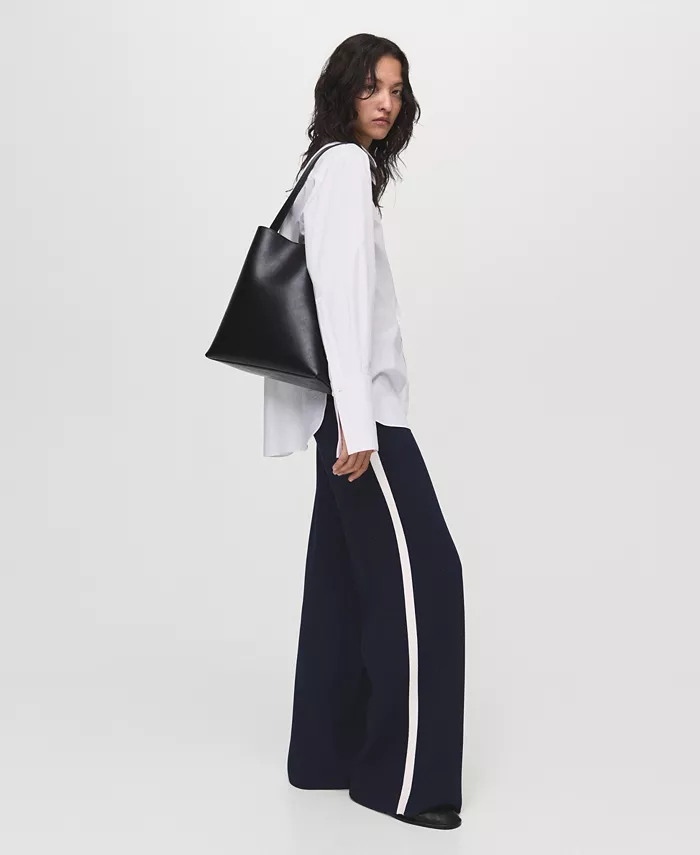 Women's Fine-Knit Straight-Fit Pants - thumbnail 4