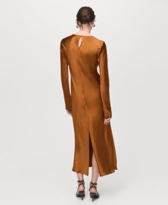 Women's Long Satin Dress