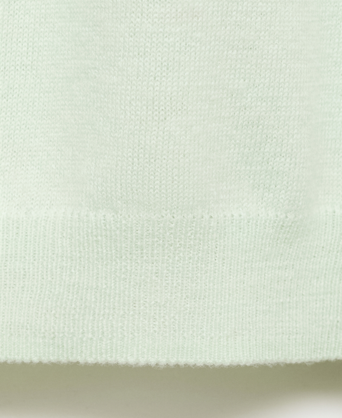 Mango Johnny Collar Wool Sweater In Green