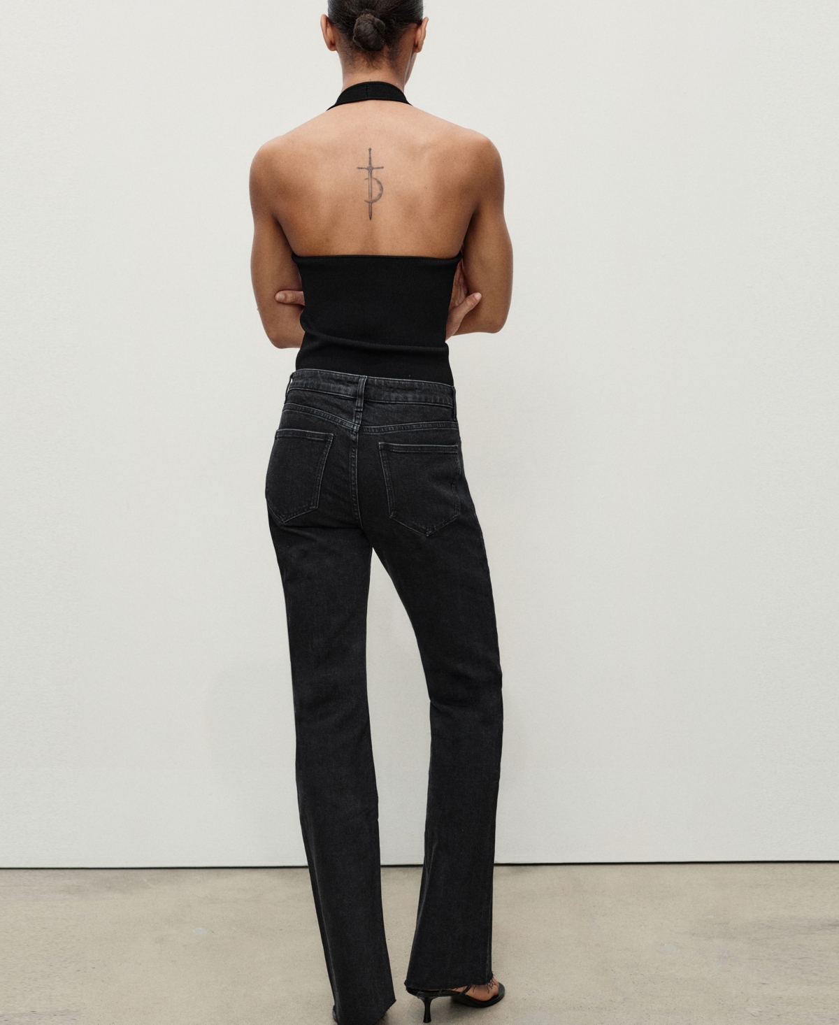 Mango Women's Fiona Flared Mid-rise Jeans In Black