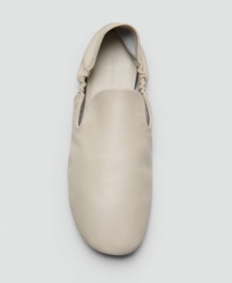 Women's Leather Gathered Shoes