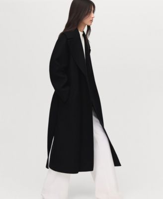 Women's Belted Woolen Coat
