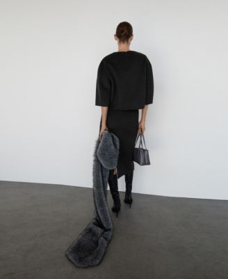 Women's Three-Quarter Sleeve Wool Top