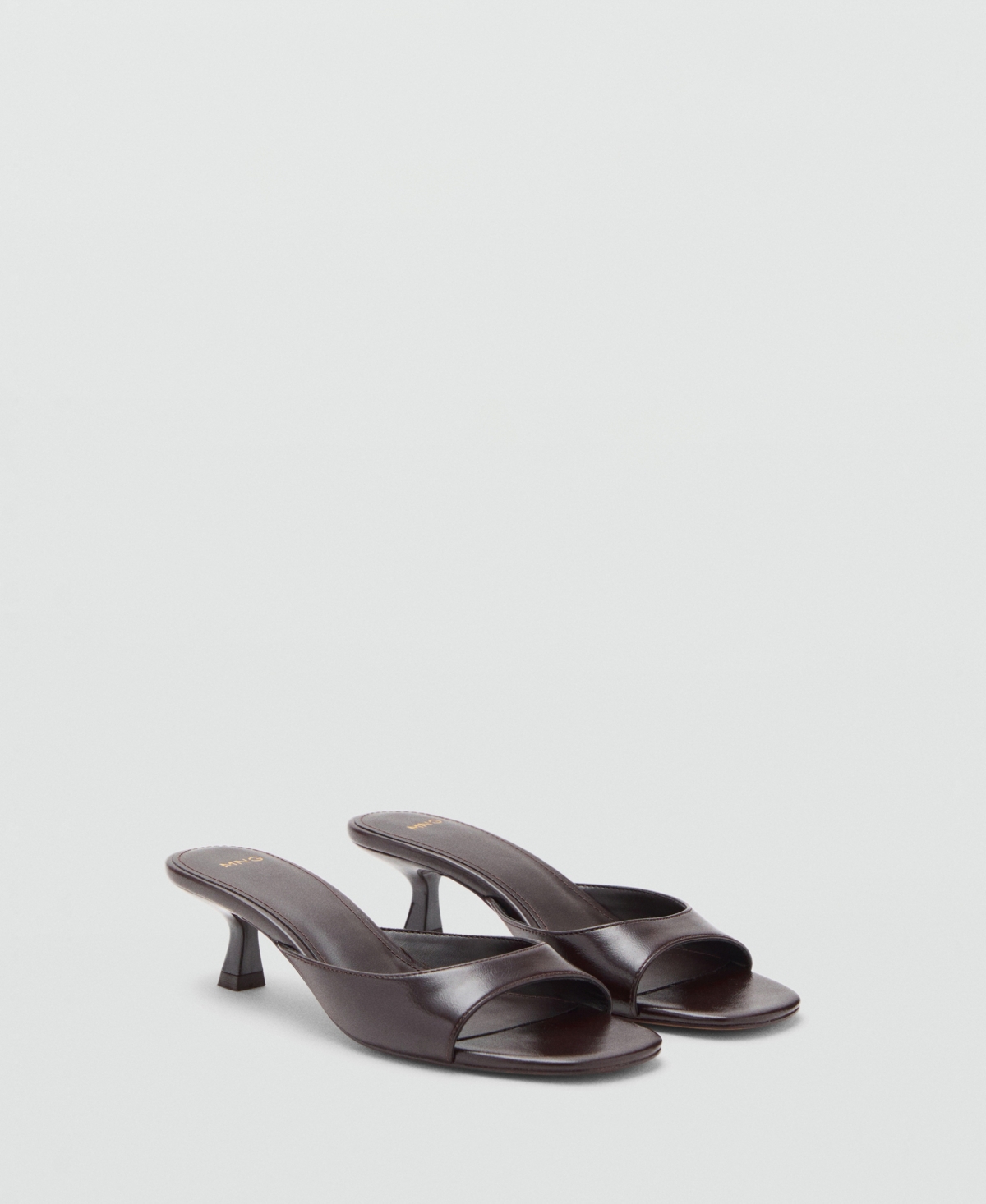 Mango Women's Kitten Heel Sandals In Brown