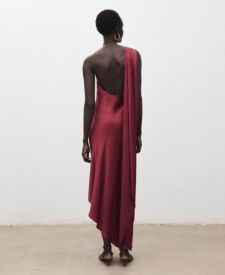 Women's Asymmetrical Satin Dress